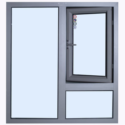 quality  Folding Screen 1 Hour /1.5 Hour Cutoff Bridge Aluminum Alloy Fire Proof Glass Casement Window factory