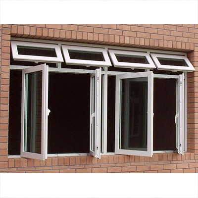 UPVC/PVC Patio Casement Waterproof Plastic Swing Window For Kenya