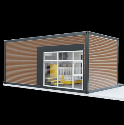 Modern steel structured modular prefab house container house for wooden log cabin fully furnished 20ft container for habitable