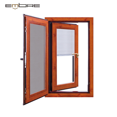 Swing Aluminum Windows High Security Glass Casement Window Double Glazing Aluminum Frame Windows