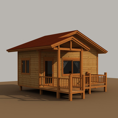 Mobile Wooden Trailer House Movable Modular Eco Friendly Customized